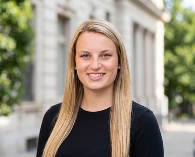 Professional AI headshot example created by HeadshotPro - female business portrait